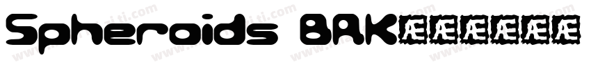 Spheroids BRK字体转换